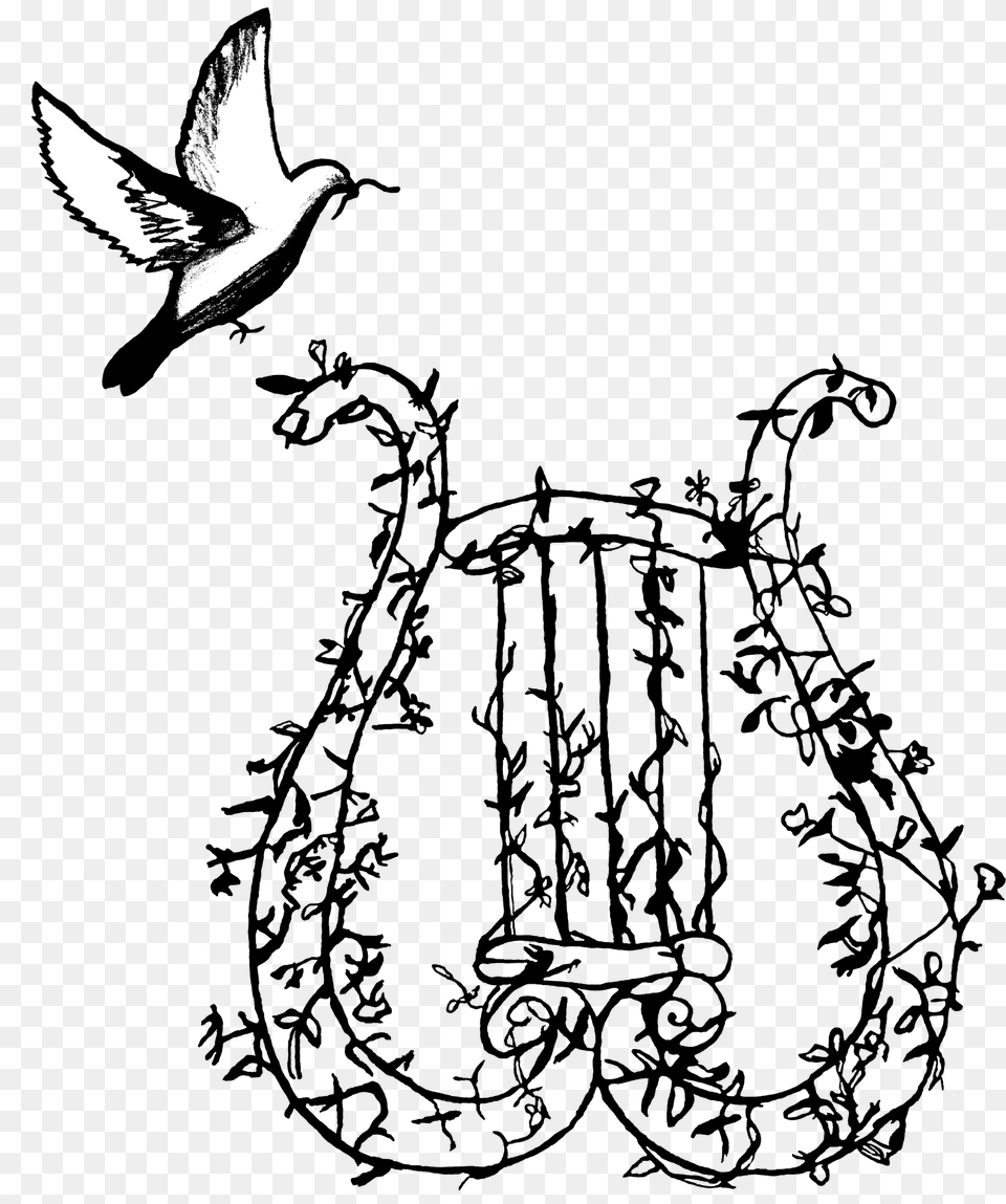 Dove And Lyre Swallow, Flying, Animal, Bird, Silhouette Free Transparent Png