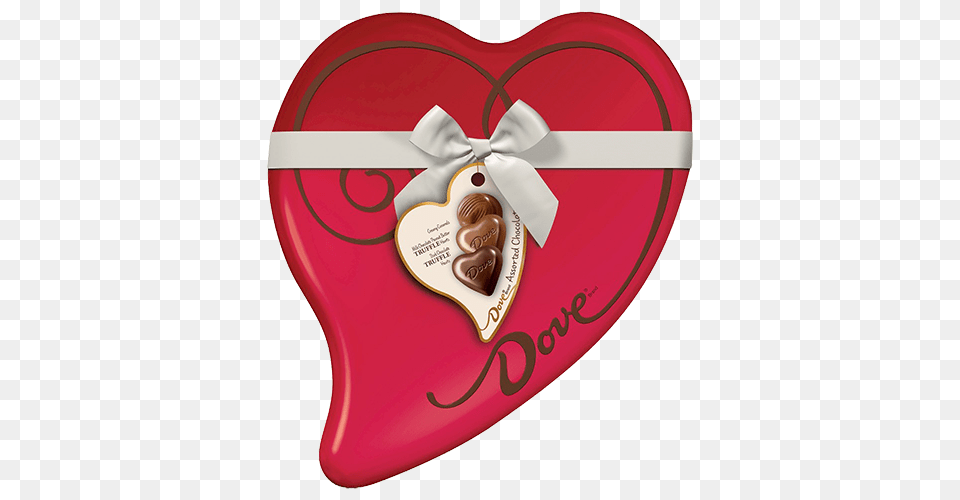 Dove Assorted Chocolates Heart Gift Tin Oz Great Service, Symbol, Food, Ketchup Free Png