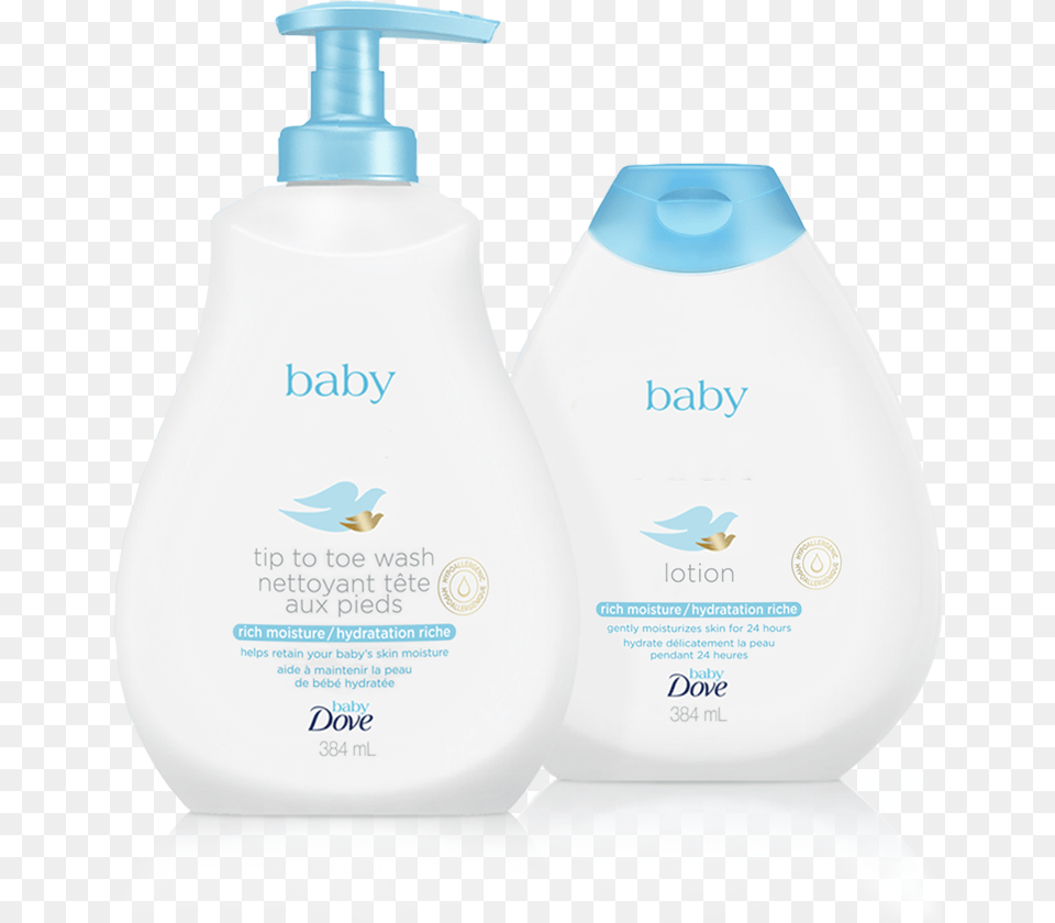 Dove Baby Wash And Lotion, Bottle, Beverage, Milk Free Png