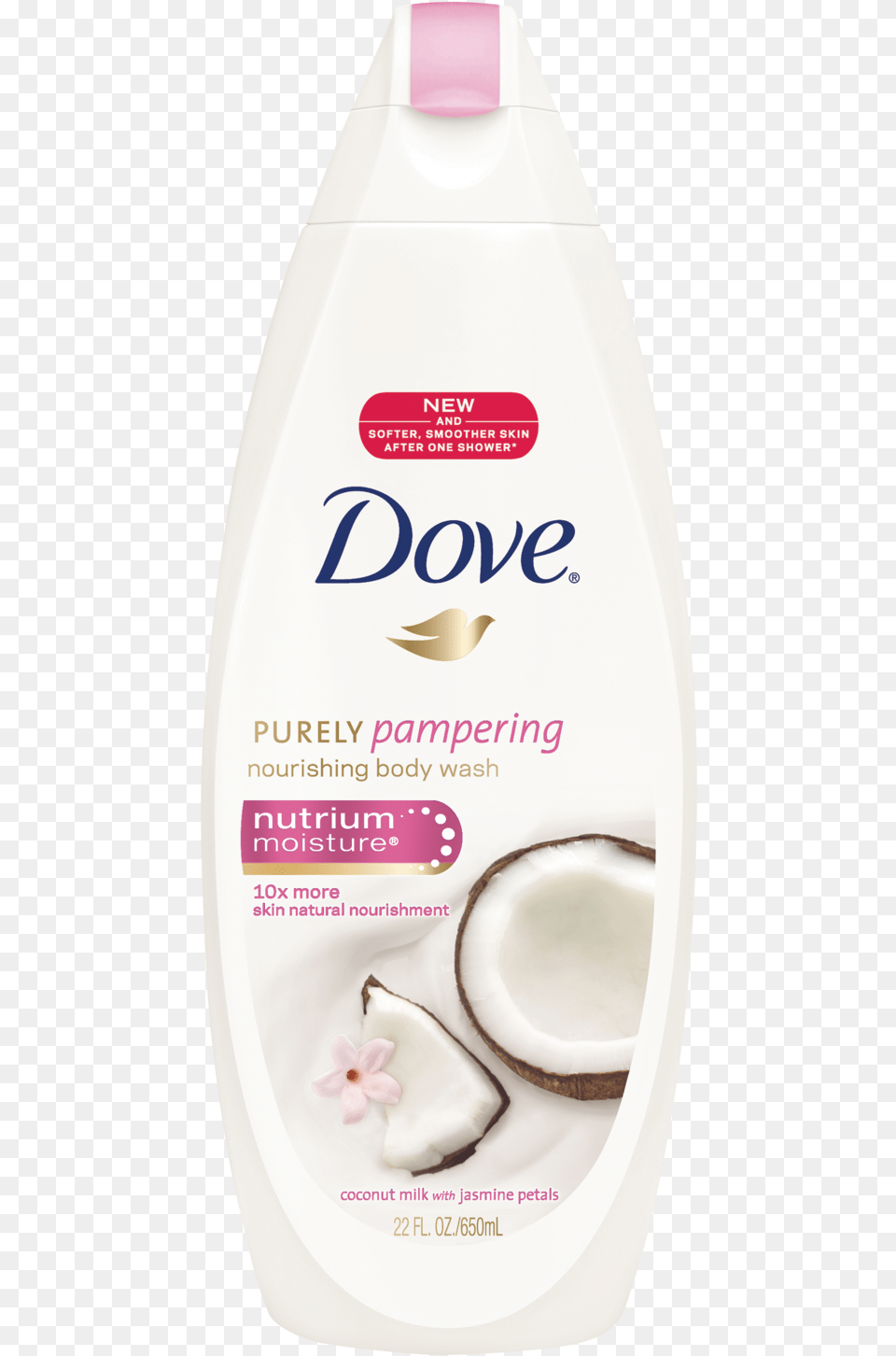 Dove Body Wash Coconut, Bottle, Lotion, Food, Fruit Free Transparent Png