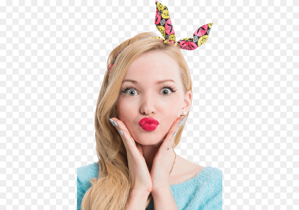 Dove Cameron Funny Face Dove Cameron Duck Lips, Woman, Adult, Female, Person Free Png Download