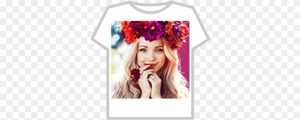 Dove Cameron Roblox Dove Cameron Flower Crown, Person, Petal, Head, Photography Free Png Download