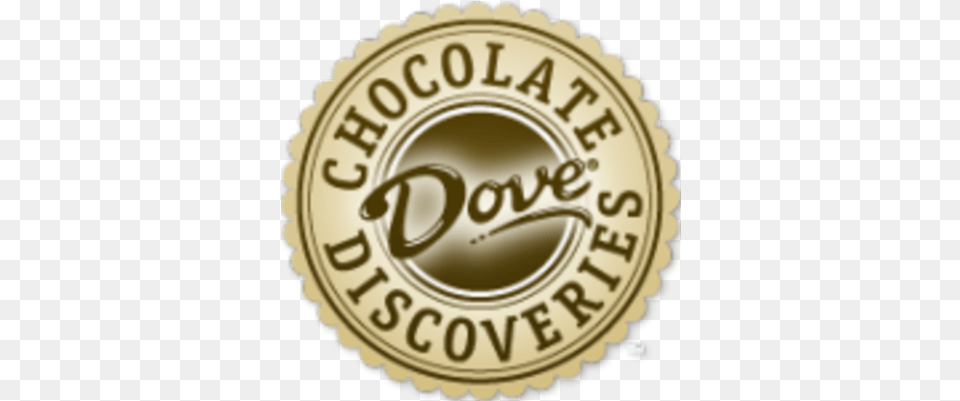 Dove Chocolate Discoveries Erinn Hulley Dove Chocolate, Logo, Badge, Symbol, Gold Png Image