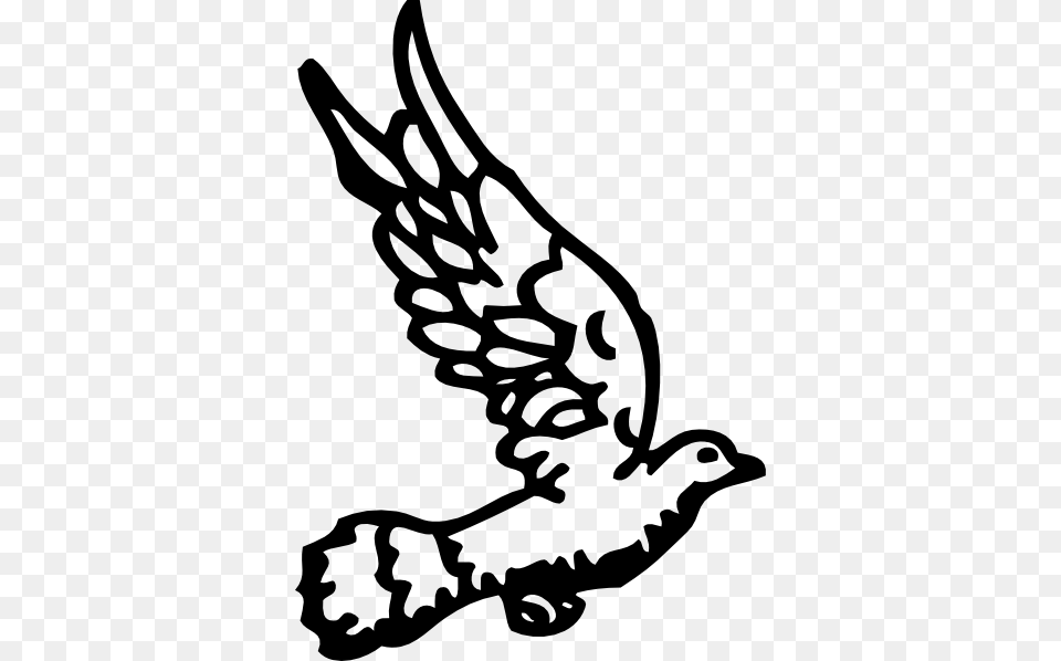 Dove Clip Art, Stencil, Bow, Weapon, Animal Png Image