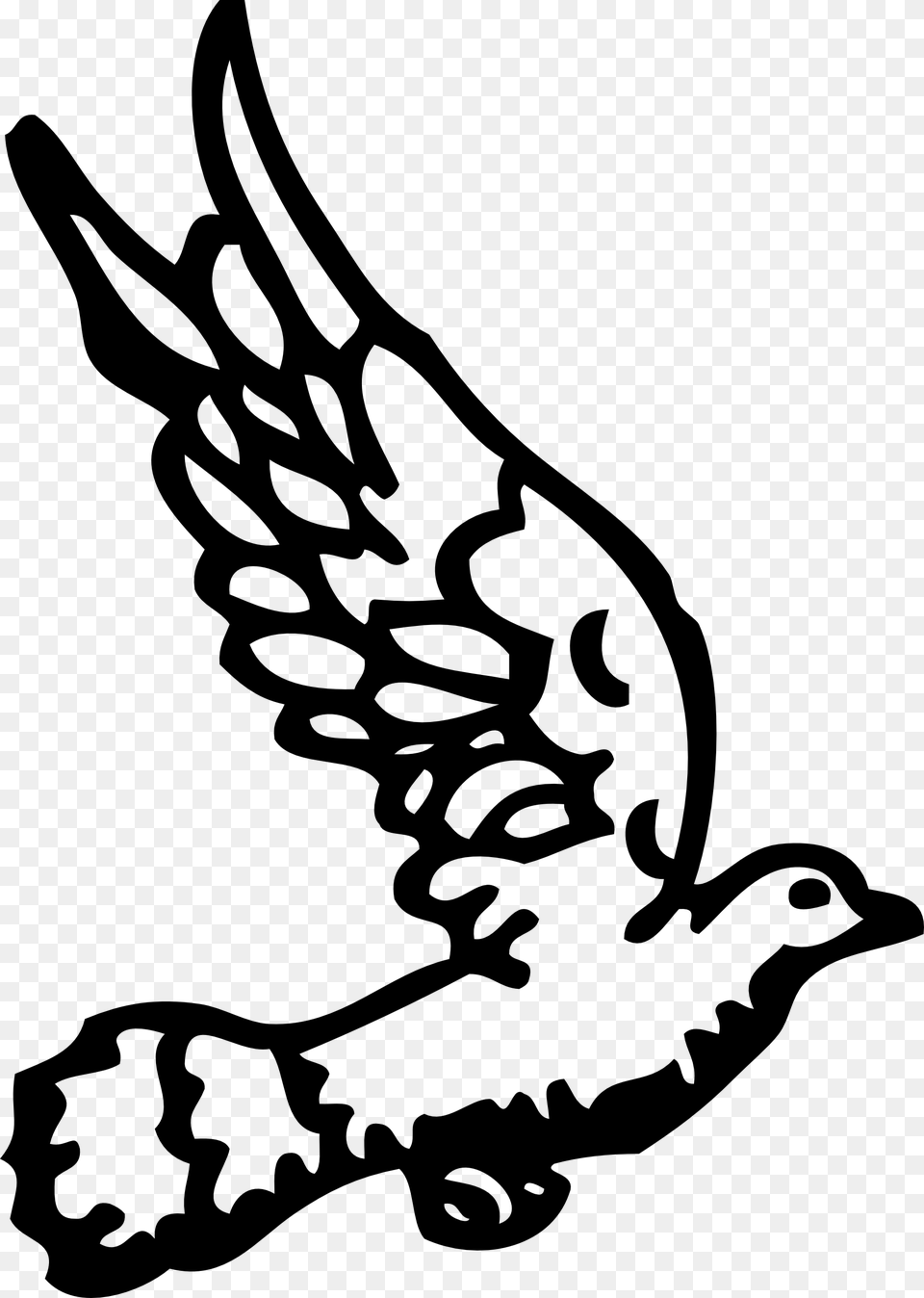 Dove Clipart, Stencil, Animal, Bird Free Png Download