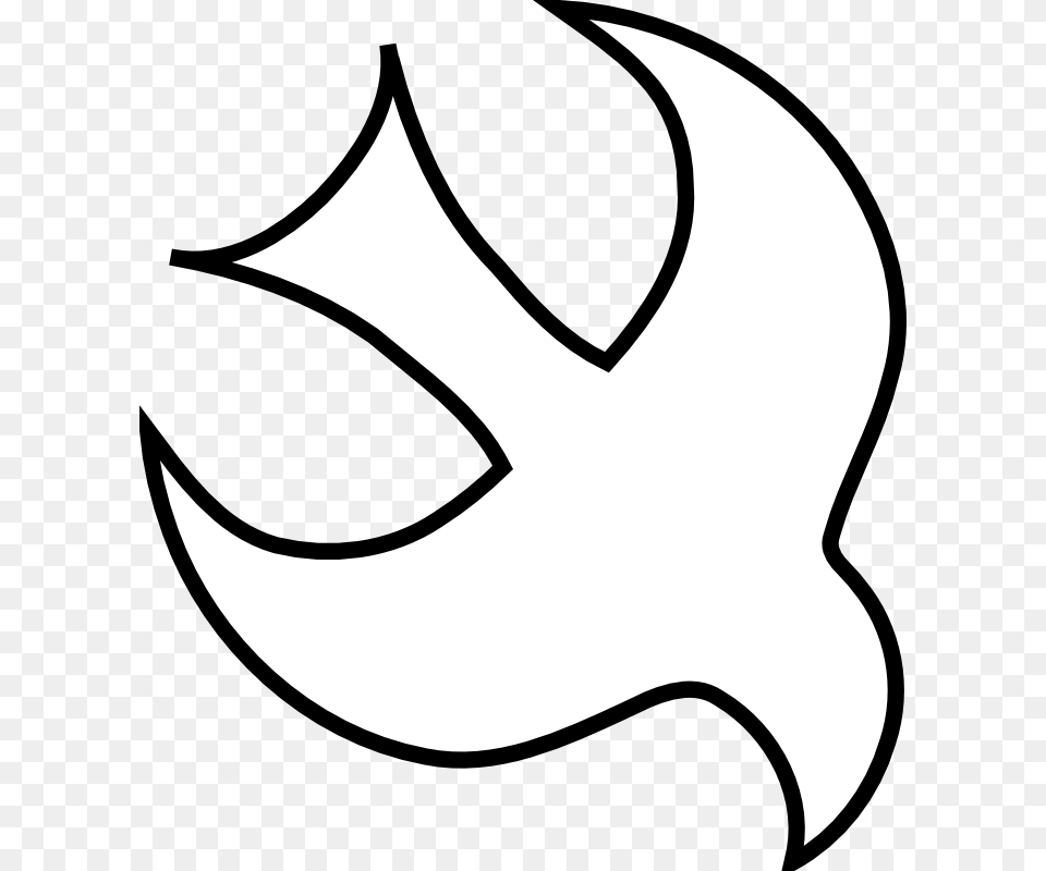 Dove Clipart Spiritual Dove Holy Spirit Symbol, Stencil Free Transparent Png