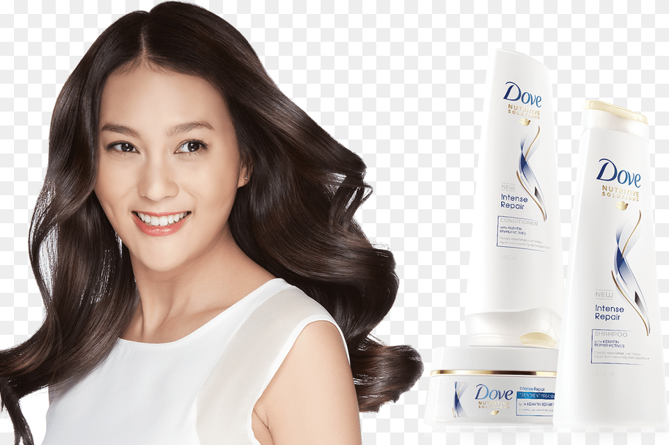 Dove Dating Dove Shampoo With Model, Adult, Person, Woman, Female Png Image