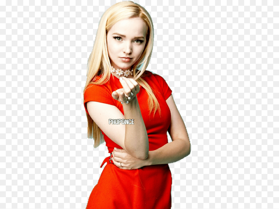 Dove Dovecameron Red Famoso Pauponce Out Of Touch Dove Cameron Lyrics, Finger, Formal Wear, Evening Dress, Dress Png