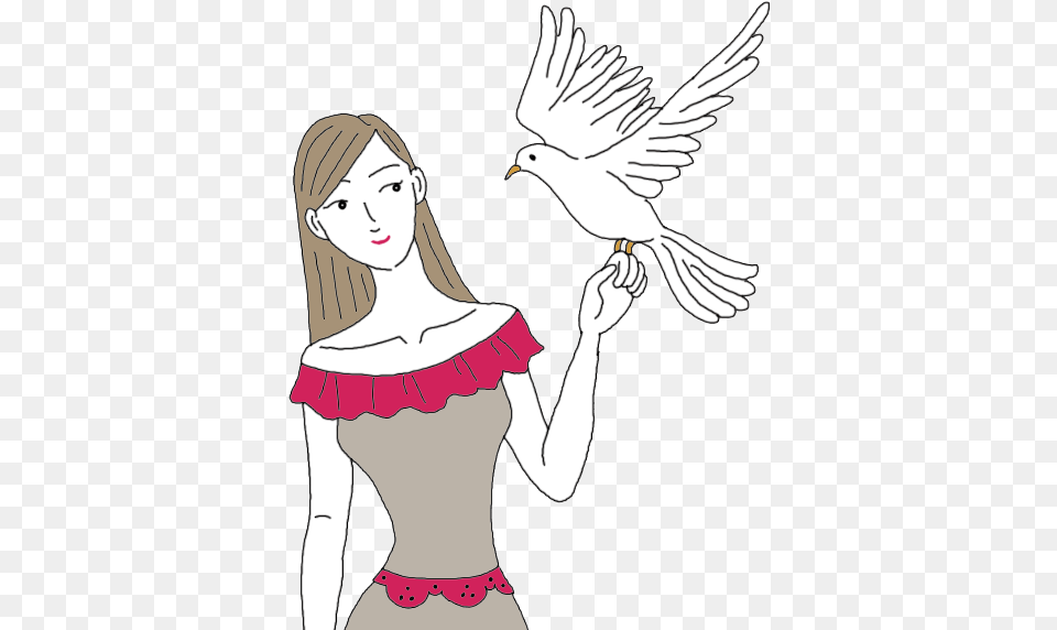 Dove Dream Meaning Illustration, Adult, Person, Female, Woman Png Image