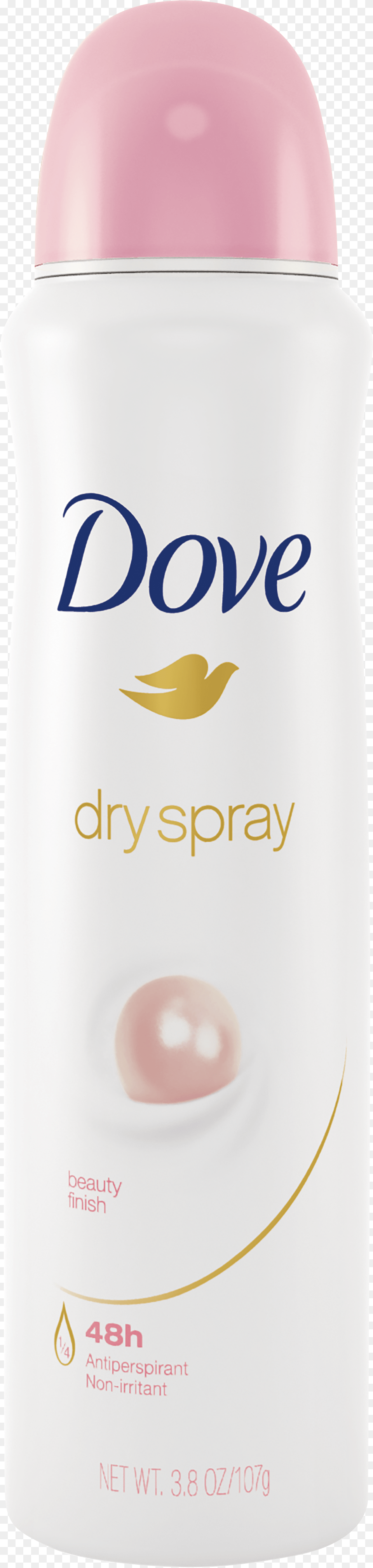 Dove Dry Spray Antiperspirant Beauty Finish, Cosmetics, Deodorant, Bottle, Shaker Free Png Download