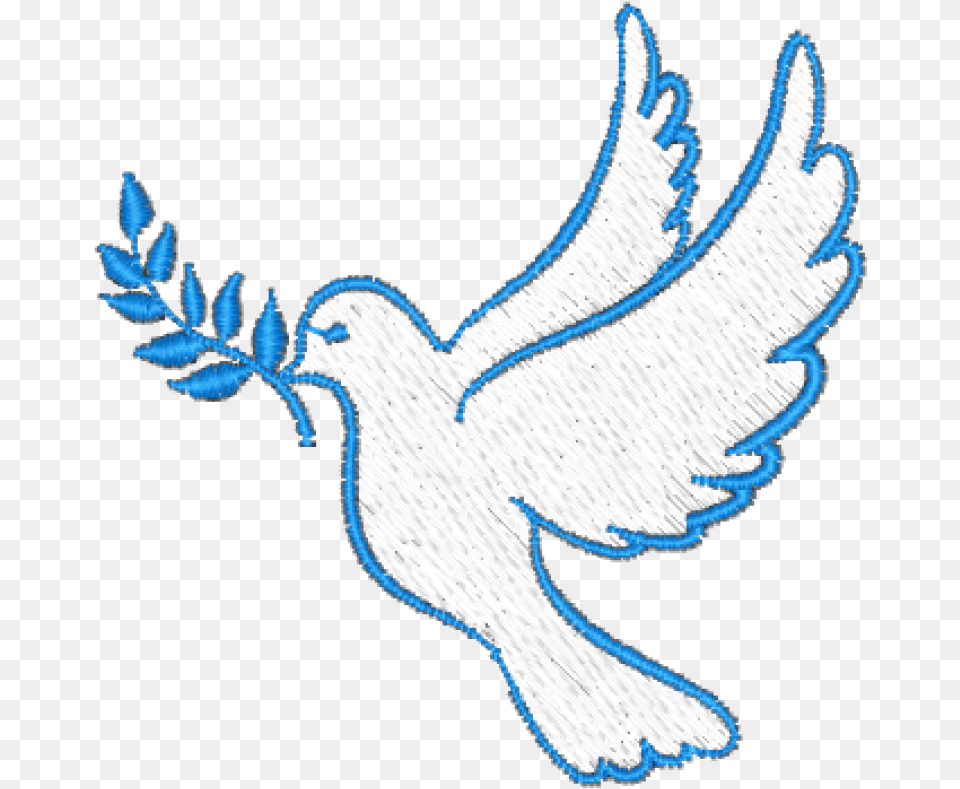 Dove Embroidery, Animal, Bird, Pigeon, Fish Free Transparent Png