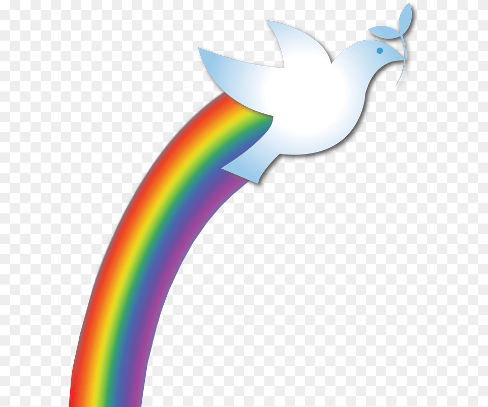 Dove Free On Dumielauxepices Rainbow With Dove Clipart, Nature, Outdoors, Sky, Sword Png
