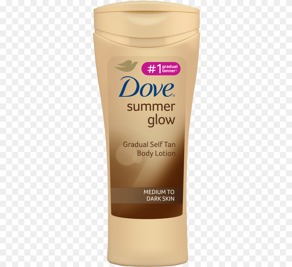 Dove Gradual Tan Medium To Dark, Bottle, Lotion, Cosmetics, Sunscreen Free Transparent Png