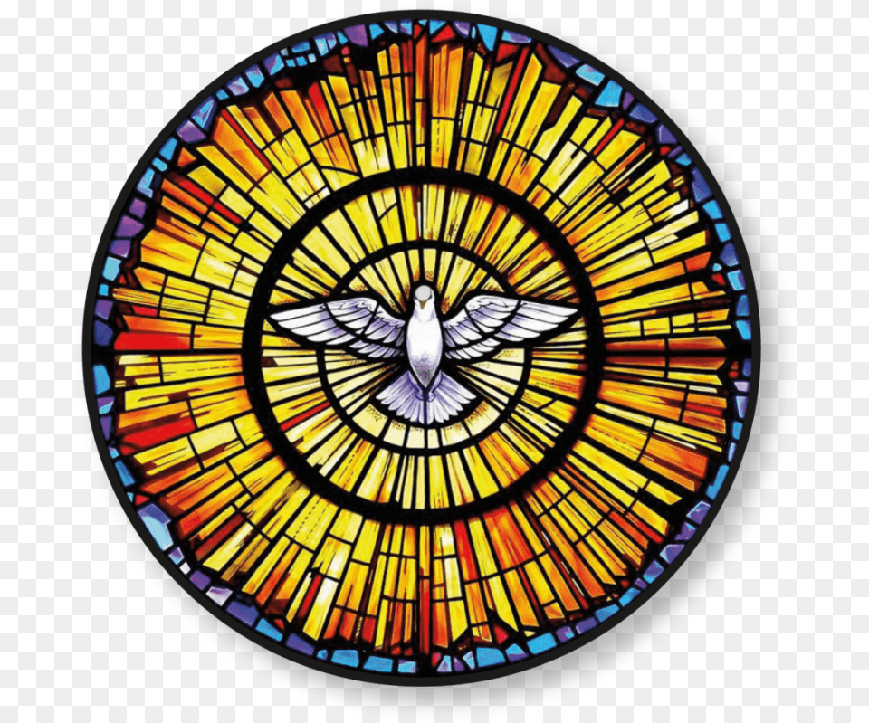 Dove Holy Spirit Stained Glass Church Dove, Art, Stained Glass, Animal, Bird Free Transparent Png