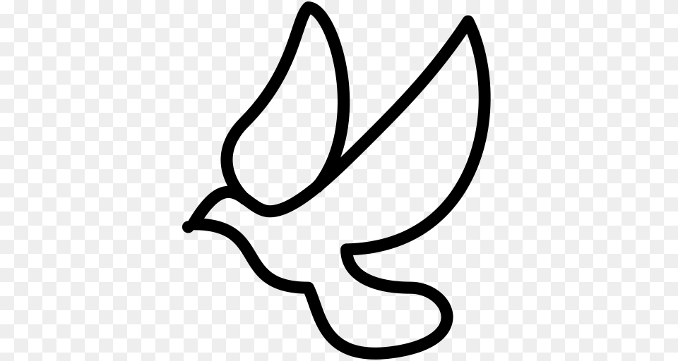 Dove Icon With And Vector Format For Unlimited Download, Gray Free Transparent Png