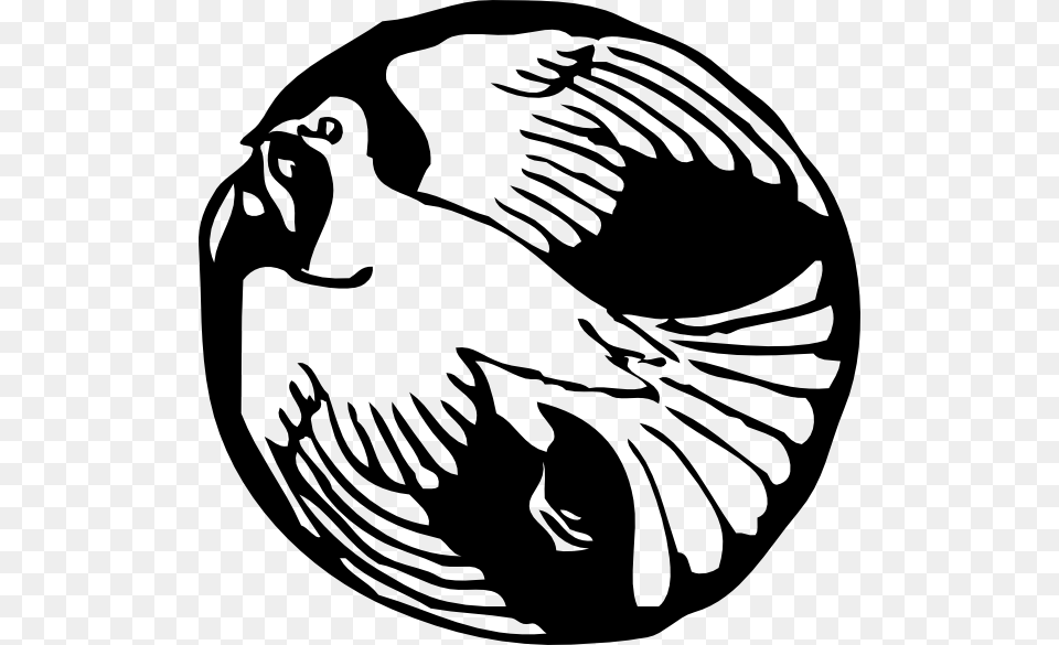Dove In Circle Clip Art For Web, Stencil, Animal, Bird, Quail Free Transparent Png