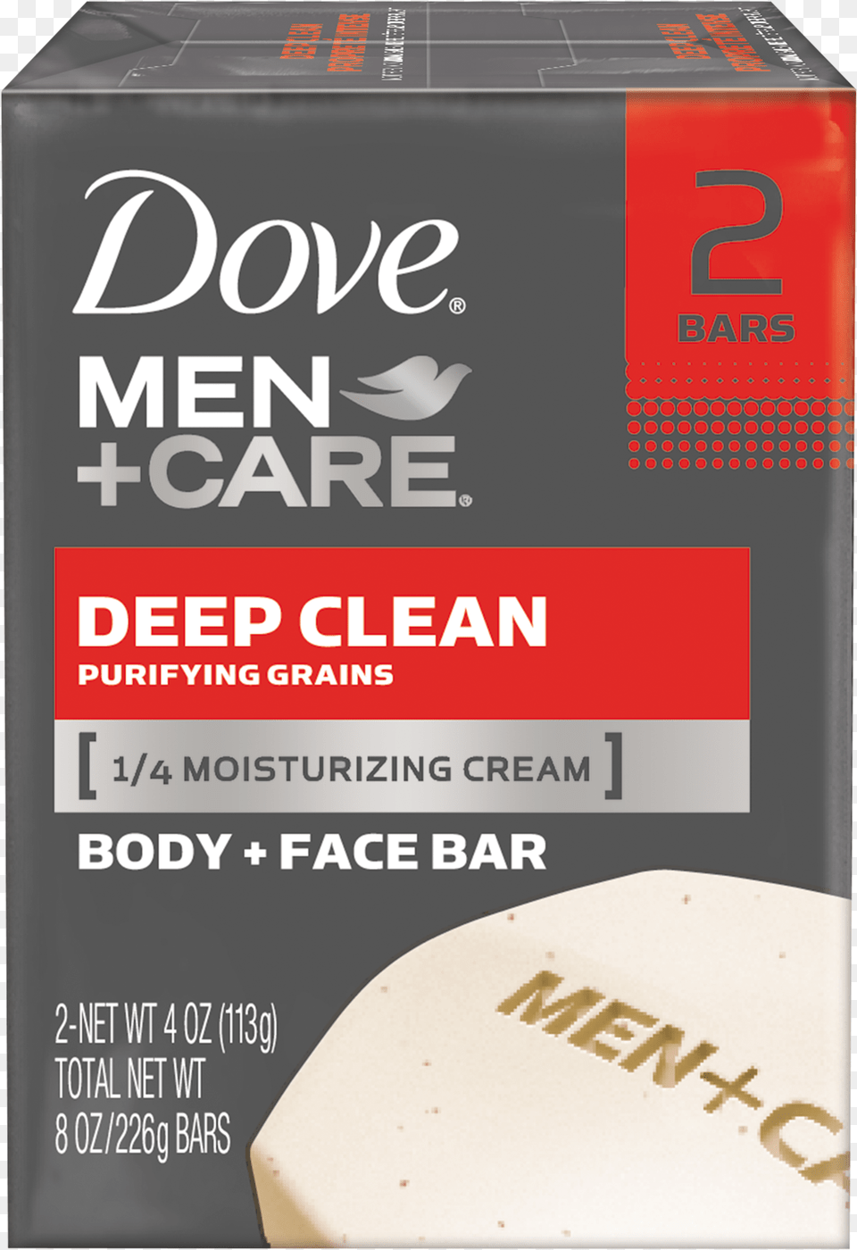 Dove Men Care Deep Clean Body And Face Bar Dove Men Care Red, Book, Publication, Box Free Png