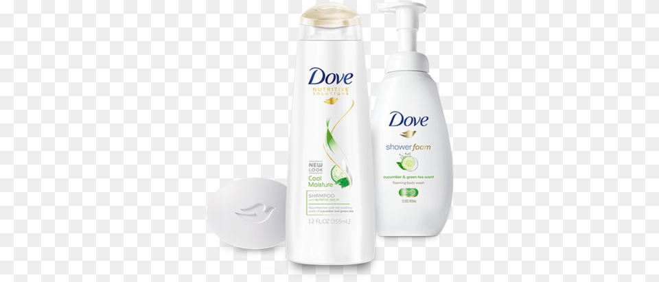 Dove Nutritive Solutions Cool Moisture Shampoo Cucumber, Bottle, Lotion, Shaker Free Png