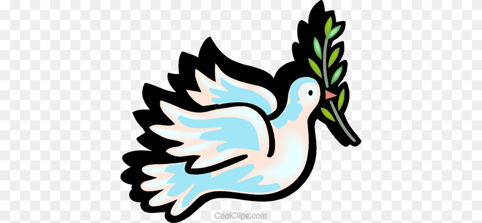 Dove Of Peace Royalty Vector Clip Art Illustration, Animal, Bird, Waterfowl, Duck Free Png Download