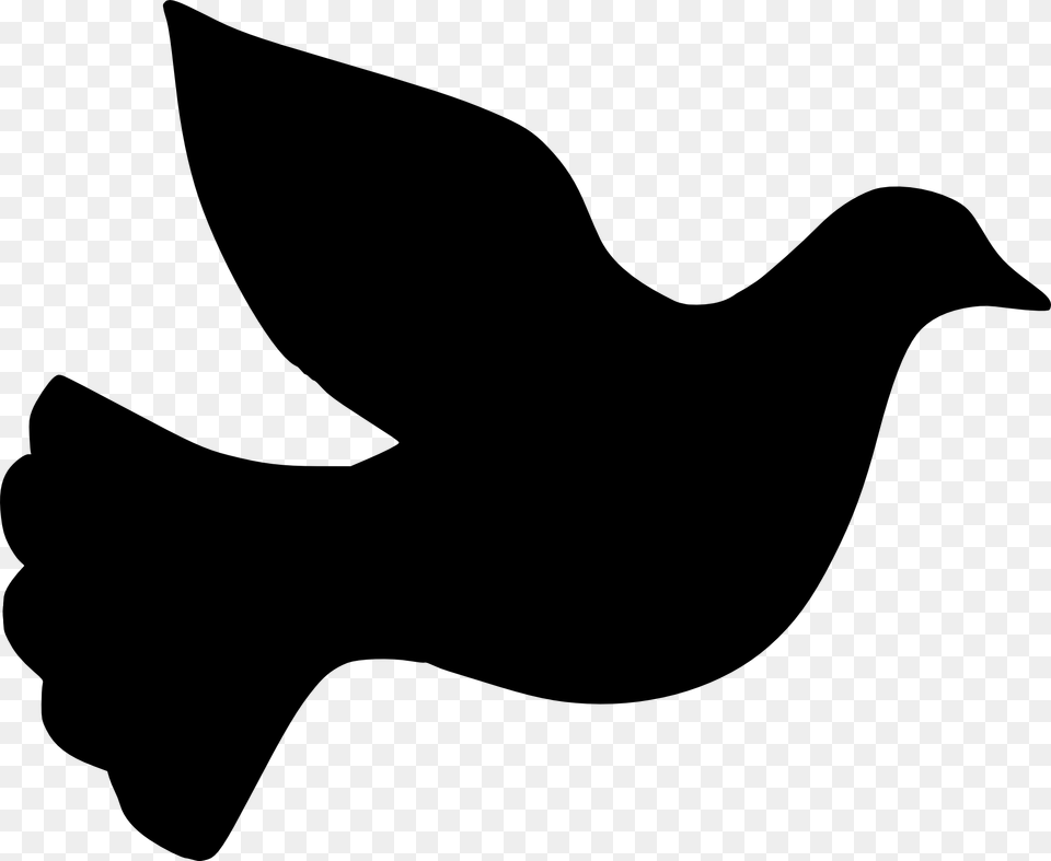 Dove Outline Clip Art, Silhouette, Animal, Bird, Blackbird Free Transparent Png