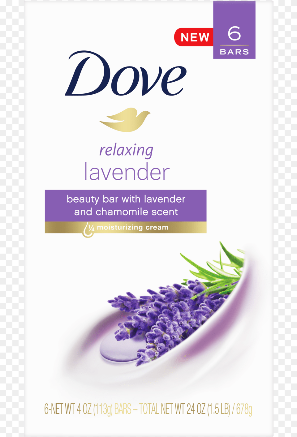 Dove Purely Pampering Relaxing Lavender Beauty Bar Dove Beauty Bar Shea, Advertisement, Flower, Herbal, Herbs Png