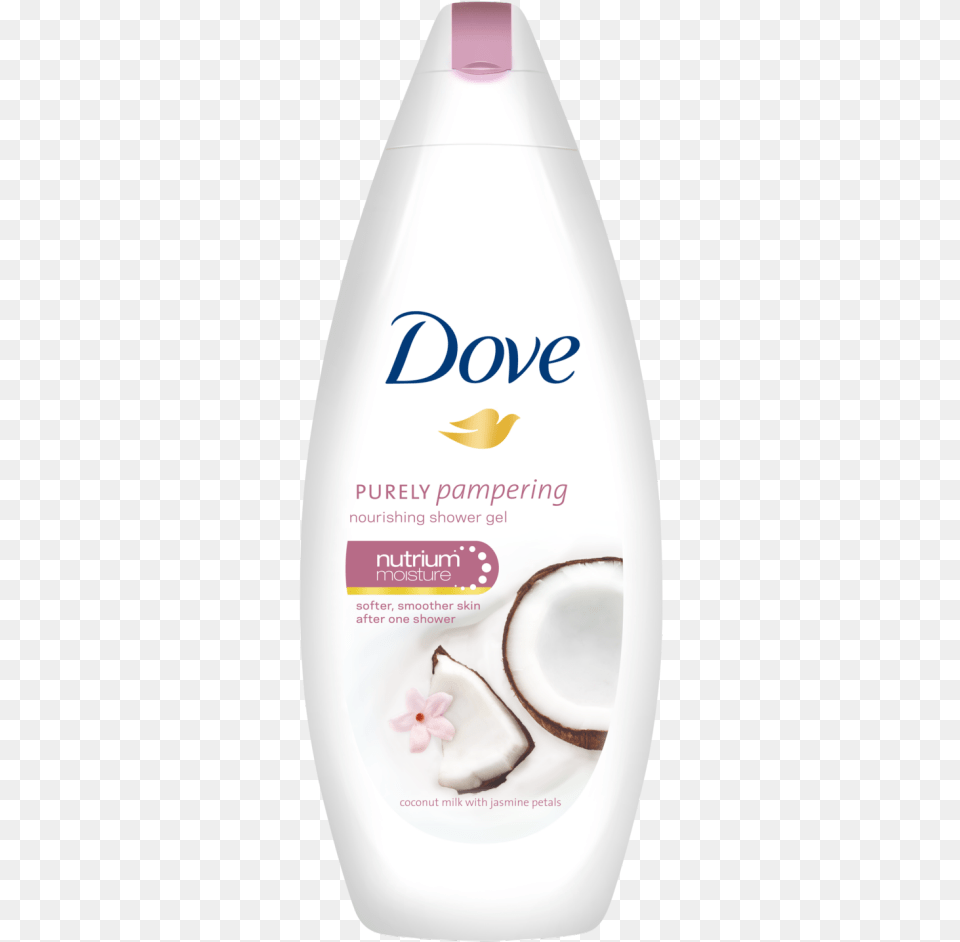 Dove Shower Gel Coconut Milk, Bottle, Lotion, Food, Fruit Free Png