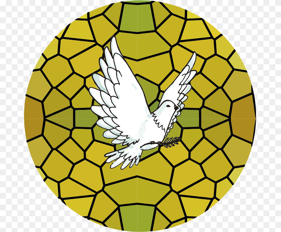 Dove Stained Glass Window Decal Accipitriformes, Art, Animal, Reptile, Sea Life Free Png