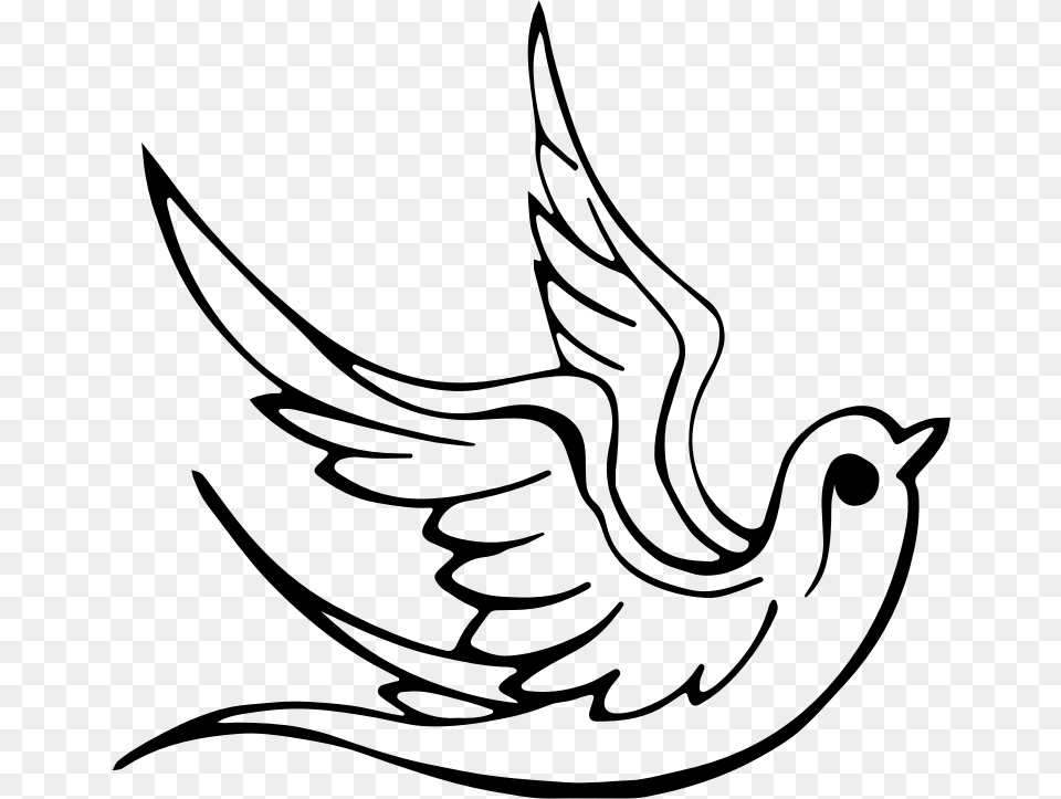 Dove Symbols Of Pentecost, Gray Free Transparent Png