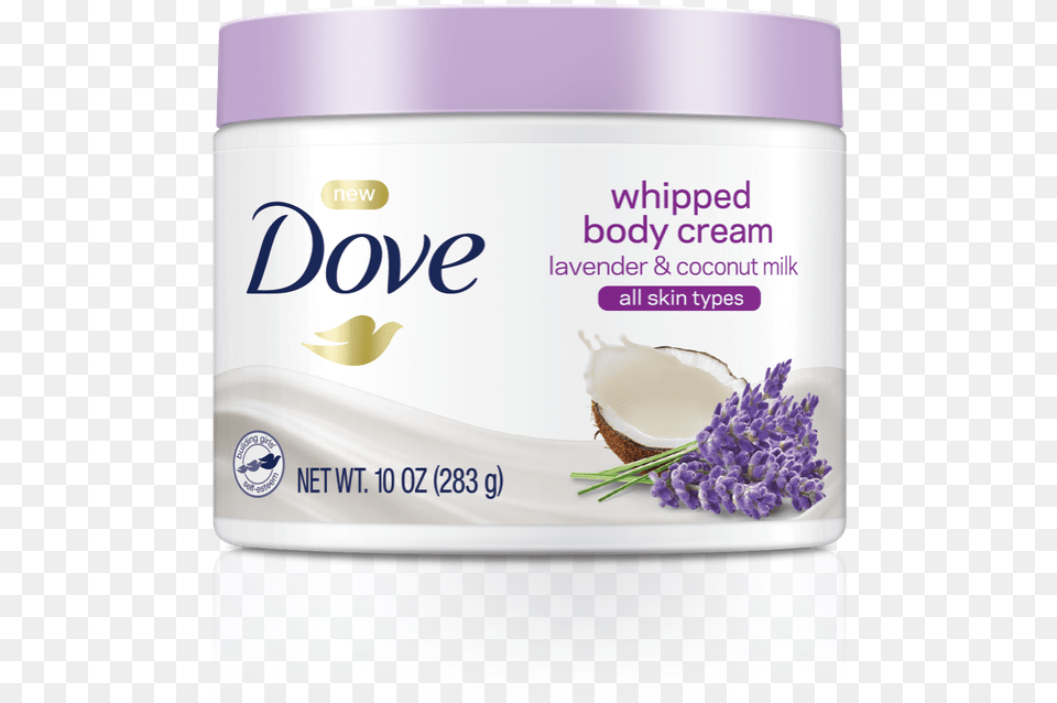 Dove Whipped Body Cream, Flower, Lavender, Plant, Herbal Free Png