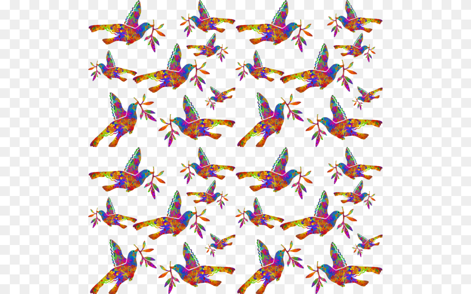Dove With Olive Branch, Pattern, Purple, Plant, Art Png Image
