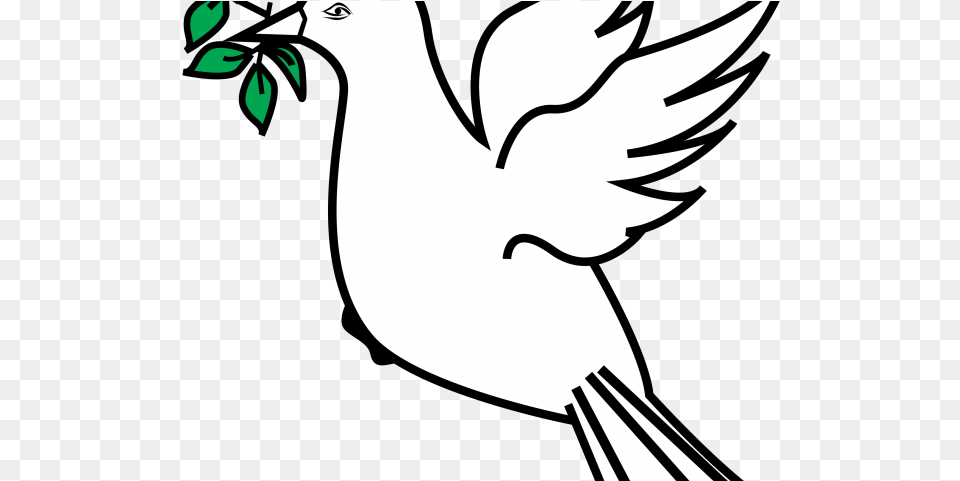 Dove With Olive Branch Dove And Olive Branch, Stencil, Animal, Bird, Quail Png