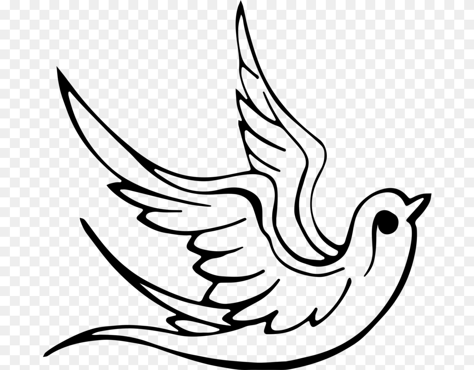 Doves As Symbols Pentecost Christian Symbolism Christianity, Gray Free Png Download