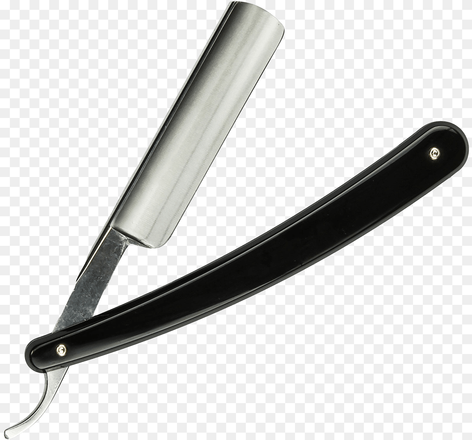 Dovo 58 Inch Half Hollow Ground Black Straight Razor Dovo Solingen, Blade, Weapon Free Png