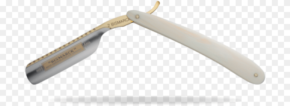 Dovo Bismarck Straight Razor Pearl Acrylic 68 By Clothes Hanger, Blade, Weapon Free Png