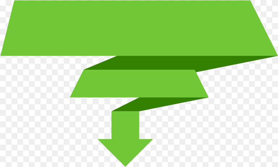 Down Arrow Banner Arrow Banner, Green, Symbol, Recycling Symbol Free Transparent Png