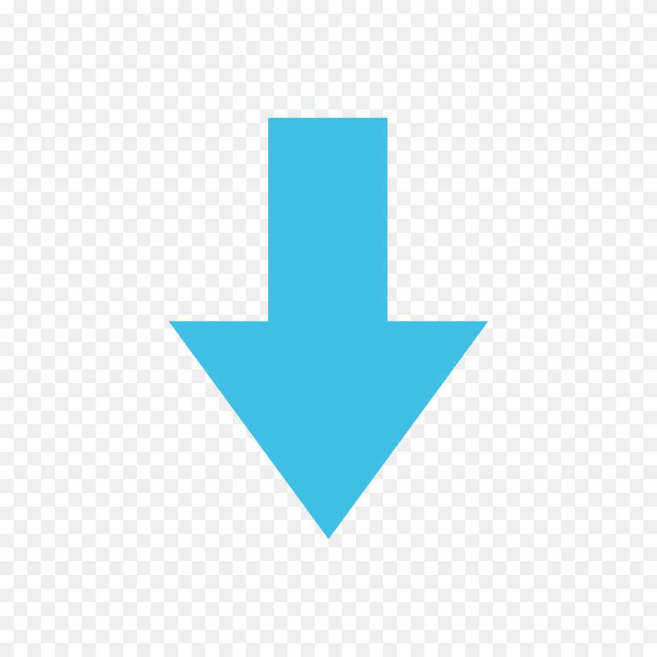 Down Arrow Emoji Clipart, Triangle, Logo, Symbol Free Png Download