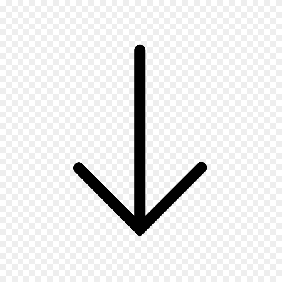 Down Arrow Icon, Gray Free Png