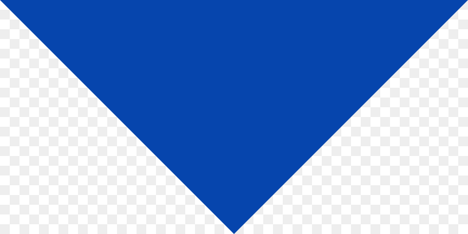 Down Arrow Image Blue, Triangle Free Png Download