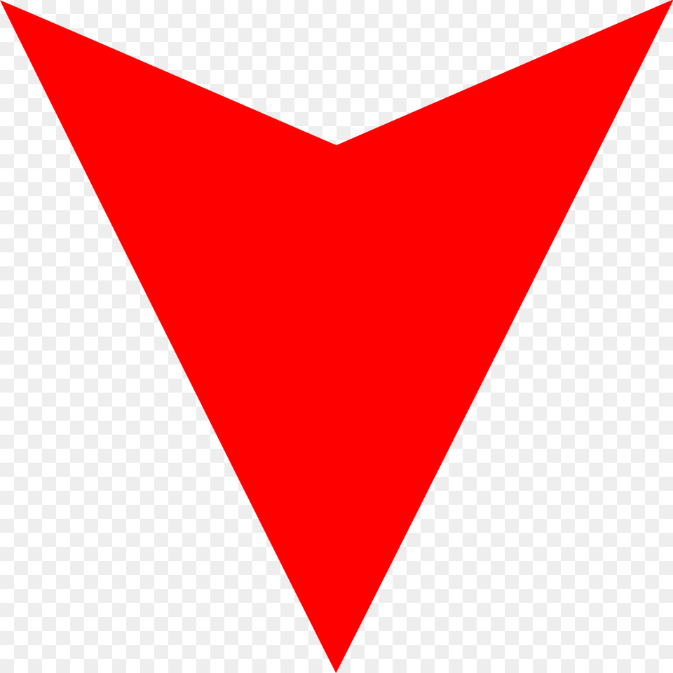 Down Arrow Photos Red Triangle Upside Down Png Image