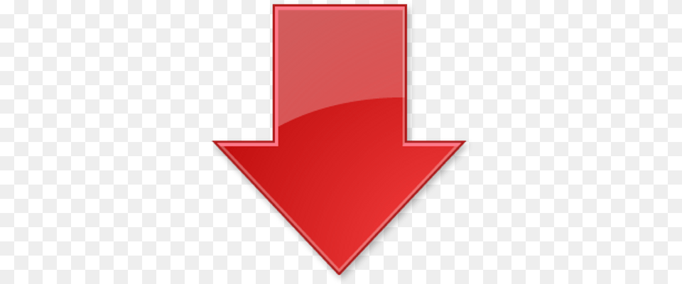 Down Arrow Stickpng Red Arrow Pointing Down, Logo, Symbol, Blackboard Free Transparent Png