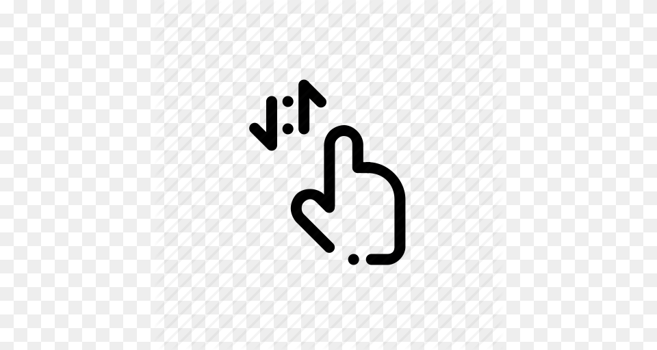 Down Gestures Hand Rotate Swipe Up Icon Free Png Download