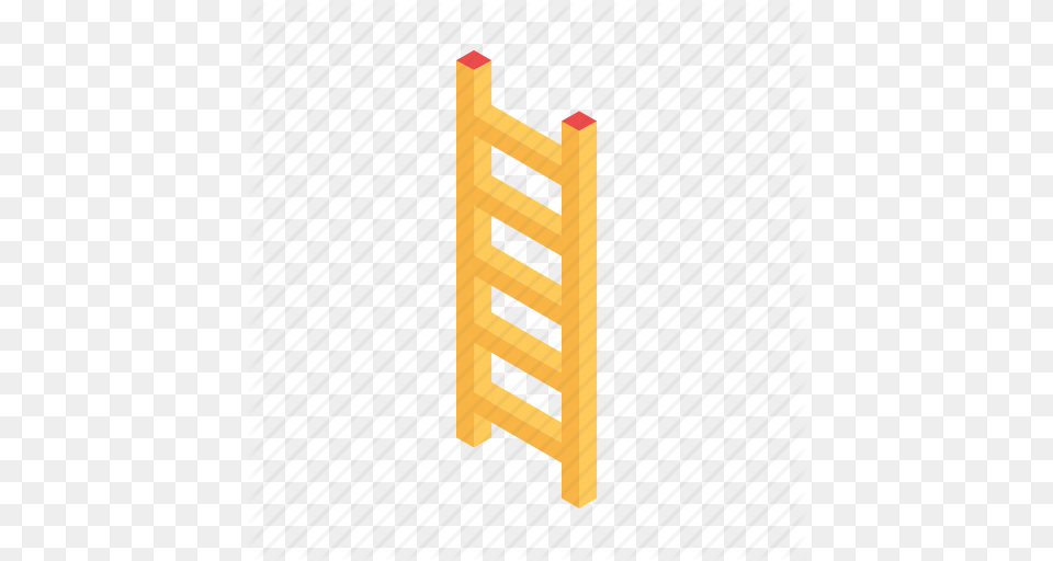 Down Grid Isometric Ladder Stair Up Icon, Fence Free Transparent Png