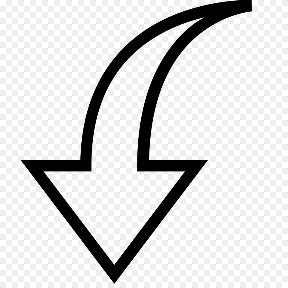 Down Icon, Gray Free Transparent Png