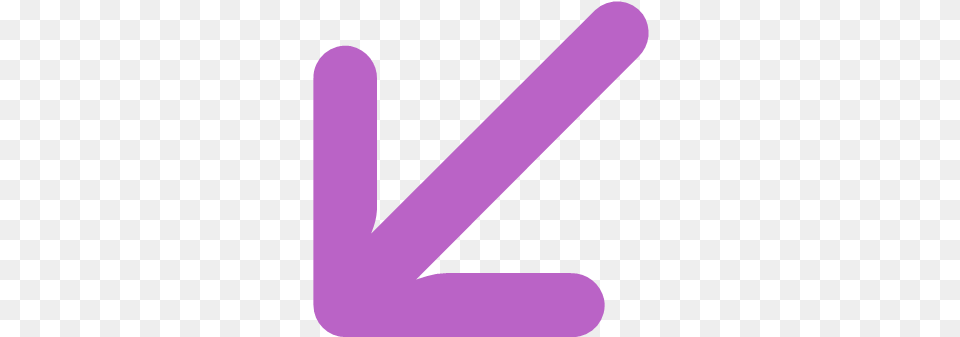 Down Left Arrow Direction Pointer Icon Bold Purple, Symbol, Text Free Png Download