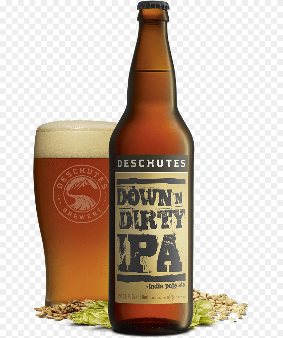 Down N Dirty Deschutes Fresh Squeezed Ipa, Alcohol, Beer, Beer Bottle, Beverage Free Png