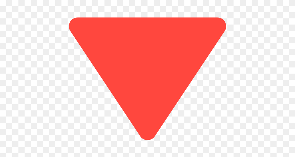 Down Pointing Red Triangle Emoji For Facebook Email Sms Id, Sign, Symbol, Food, Ketchup Png