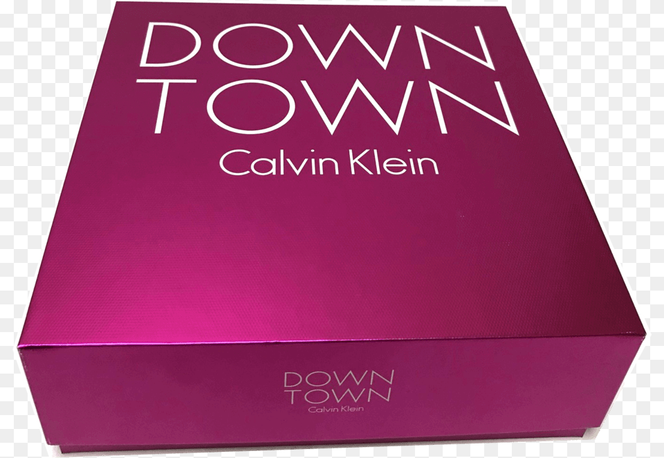 Down Town By Calvin Klein Eau De Parfum Spray Box, Book, Publication, Bottle Png Image