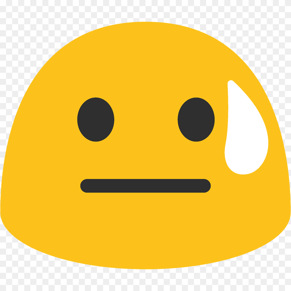 Downcast Face With Sweat Emoji Clipart Free Png
