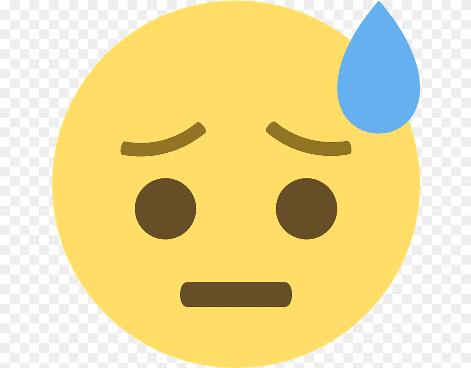 Downcast Face With Sweat Emoji Clipart People Who Overthink Meme Png