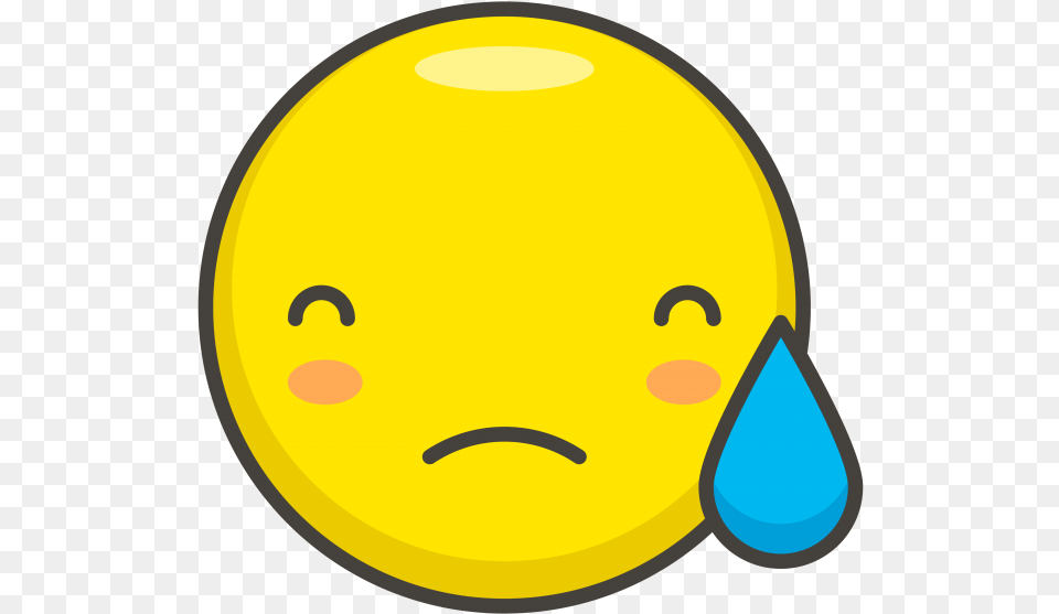 Downcast Face With Sweat Emoji Icon, Baby, Person, Head Png Image